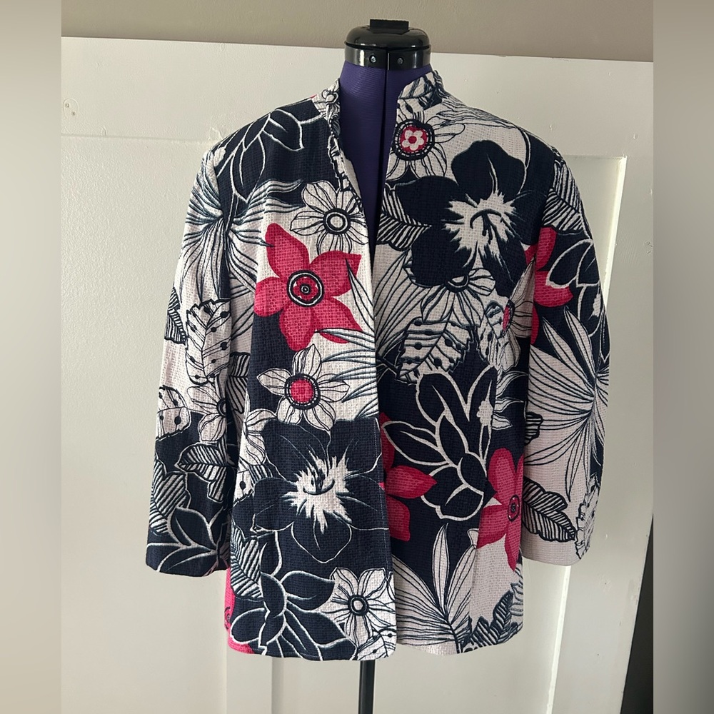 Alfred Dunner Elegant Purple and Pink Top